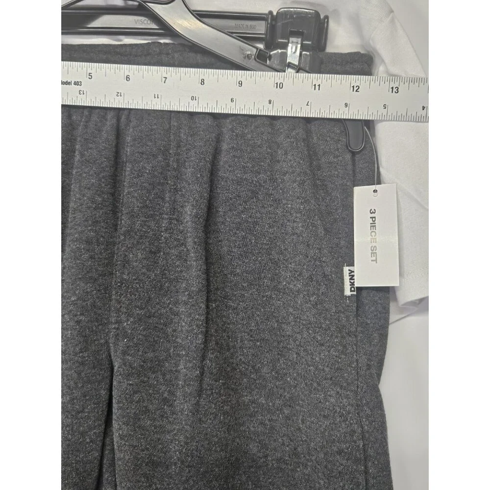 DKNY Size Boys 10, Set Of 3,‎ Grey Sweatshirt/Grey Pants/Crew Neck Logo T Shirt
